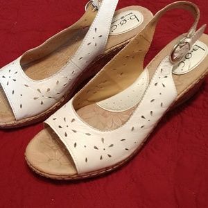 Women's white sandals
